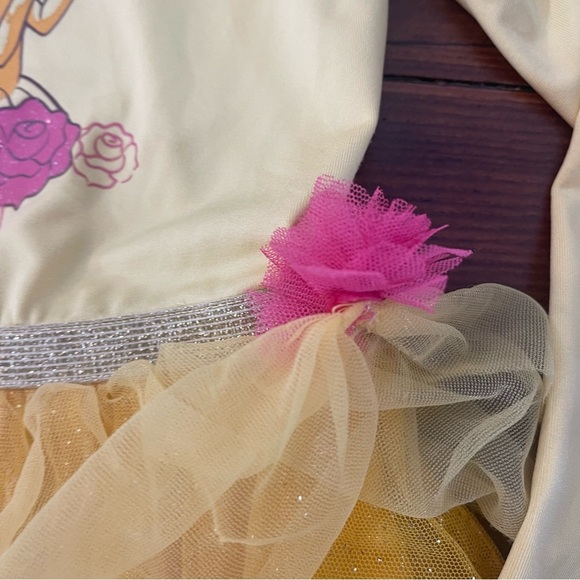 Yellow and Pink Theater Costume with Tulle Overlay Disney Princess 4T - Picture 3 of 6